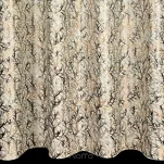 Zasłona na przelotkach 140x250 TORI welwetowa kremowa z szampańskim wzorem gałązek - 6