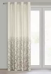 Zasłona na przelotkach 140x250 TORI welwetowa kremowa z szampańskim wzorem gałązek - 5