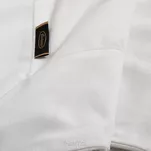 Obrus welwetowy 145x220 VELVET biały wykończony mankietem - 4