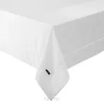 Obrus welwetowy 145x220 VELVET biały wykończony mankietem - 3