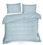 Pościel satynowa 220x200 DINA jednokolorowa gładka błękitna z kolekcji Diva Line - 4