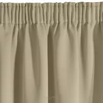 Zasłona na taśmie 135x270 PARISA zaciemniająca beżowa jednokolorowa Design 91 - 5