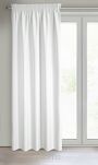 Zasłona na taśmie 140x270 RITA jednokolorowa biała z miękkiej tkaniny - 8