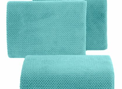 Ręcznik szybkoschnący 50x90 ZOE 1 miętowy z mikrofibry o ryżowej strukturze