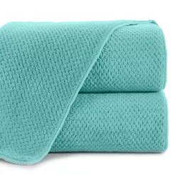 Ręcznik szybkoschnący 50x90 ZOE 1 miętowy z mikrofibry o ryżowej strukturze