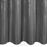 Zasłona gotowa na przelotkach 140x250 LIBI grafitowa z mikrofibry z błyszczącym srebrnym nadrukiem - 6