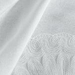 Bieżnik 40x140 ELEN złamana biel z ozdobną kantą i wyhaftowaną koronką na brzegu z kolekcji Premium - 3