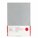 Prześcieradło z bawełny jersey z gumką srebrne 240x220 Design 91 - 6