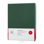 Prześcieradło z bawełny jersey z gumką ciemna zieleń 240x220 Design 91 - 4