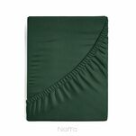 Prześcieradło z bawełny jersey z gumką ciemna zieleń 240x220 Design 91 - 3