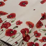 Nakładka gobelinowa 100x100 1064 naturalna z nadrukiem maków - 2