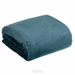 Koc 150x200 CINDY 5 granatowy puszysty w jodełkę Design 91 - 5