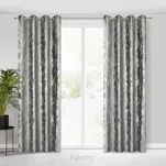 Zasłona na przelotkach 140x250 MELODY welwetowa stalowa z metalicznym nadrukiem efekt 3D - 5