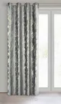 Zasłona na przelotkach 140x250 MELODY welwetowa stalowa z metalicznym nadrukiem efekt 3D - 6