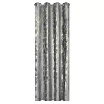 Zasłona na przelotkach 140x250 MELODY welwetowa stalowa z metalicznym nadrukiem efekt 3D - 11
