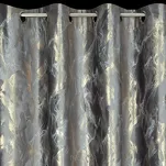 Zasłona na przelotkach 140x250 MELODY welwetowa stalowa z metalicznym nadrukiem efekt 3D - 4