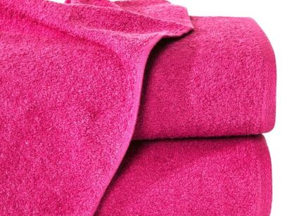 Ręcznik bawełniany 70x140 GŁADKI 1 jednokolorowy amarantowy