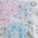 Obrus 140x180 SUMMER 8 różowy z nadrukowanym wzorem kwitnących kwiatów - 4