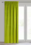 Zasłona na taśmie 140x300 PIERRE welwetowa oliwkowa jednokolorowa - 3