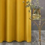 Zasłona na taśmie 140x270 ROSA welwetowa musztardowa Design 91 - 10