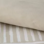 Pościel satynowa 160x200 SPRING 80 beżowa z wzorem geometrycznym z kolekcji Classic - 3