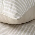 Pościel satynowa 160x200 SPRING 80 beżowa z wzorem geometrycznym z kolekcji Classic - 4