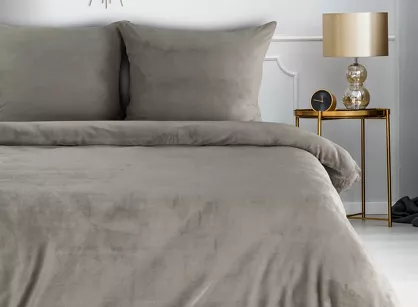 Pościel polarowa 140x200 FLANO 2 beżowa jednokolorowa z kolekcji NOVA Flano