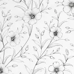 Pościel satynowa 140x200 SPRING 64 biała z czarnym wzorem roślinnym z kolekcji Classic - 5