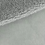 Koc jednokolorowy 170x210 TEDY srebrny imitujący buklę - 4