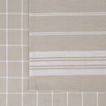 Komplet ścierek kuchennych 2x50x70 RUBI beżowe w pasy z bawełny - 3