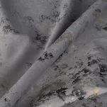 Zasłona na taśmie MARIELA welwetowa srebrna z szampańskim nadrukiem - 3