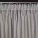 Zasłona na taśmie MARIELA welwetowa srebrna z szampańskim nadrukiem - 10