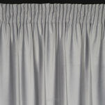 Zasłona na taśmie MARIELA welwetowa srebrna z szampańskim nadrukiem - 4