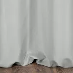 Zasłona na przelotkach 140x175 RITA jednokolorowa stalowa z miękkiej tkaniny - 3