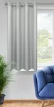 Zasłona na przelotkach 140x175 RITA jednokolorowa stalowa z miękkiej tkaniny - 8