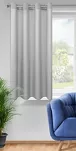 Zasłona na przelotkach 140x175 RITA jednokolorowa stalowa z miękkiej tkaniny - 5