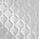 Narzuta na fotel welwetowa 70x160 DIMON biała pikowana w geometryczny wzór - 2