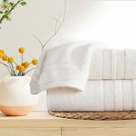 Ręcznik bawełniany 30x50 GALA jasny brąz zdobiony bordiurą z błyszczącą nicią 500 g/m2 - 5