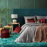 Pościel satynowa 160x200 DINA jednokolorowa gładka stalowa z kolekcji Diva Line - 4