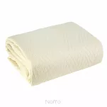 Narzuta 200x220 BONI 4 kremowa pikowana z mikrofibry geometryczny wzór - 2