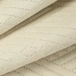 Narzuta 200x220 BONI 4 kremowa pikowana z mikrofibry geometryczny wzór - 5