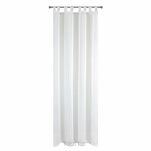 Firana na szelkach 140x250 LUCY biała z gładkiego woalu - 8