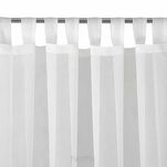 Firana na szelkach 140x250 LUCY biała z gładkiego woalu - 4