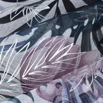 Firana na przelotkach 140x250 MALIBU biała ze srebrnym nadrukiem - 3