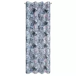 Firana na przelotkach 140x250 MALIBU biała ze srebrnym nadrukiem - 8