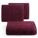 Ręcznik 50x90 EVI Pierre Cardin burgund zdobiony bordiurą w kolorze ręcznika z logo marki 430 g/m2 - 4