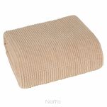 Koc na fotel bawełniany 70x160 AMBER beżowy o strukturze wafla Design 91 - 4