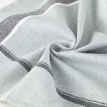 Ścierka kuchenna 50x70 OLIVIA 1 czarna w jodełkę z bawełny - 3