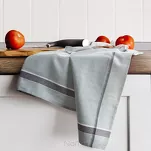 Ścierka kuchenna 50x70 OLIVIA 1 czarna w jodełkę z bawełny - 4