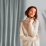 Zasłona na taśmie 140x270 ROSA welwetowa srebrna Design 91 - 17